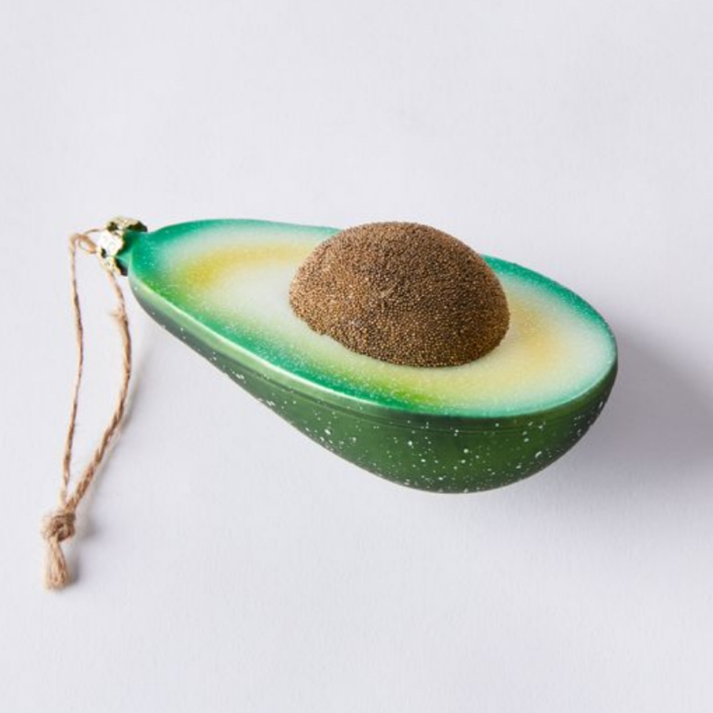 Avocado Christmas ornament